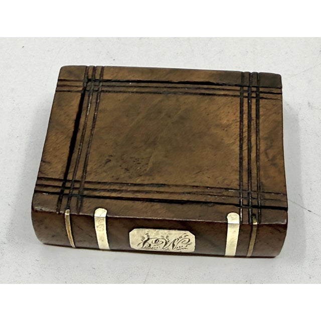 19th Century 3 Horn, Wood and Silver Match Safes or Trinket Boxes For Sale - Image 4 of 18