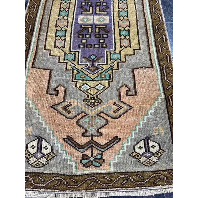Contemporary Turkish Yastik Rug 1'6" x 3'7" For Sale - Image 3 of 6