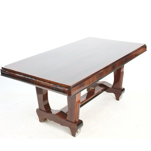 1930s Vintage French Art Deco Dining Table by Jules Leleu, 1930s For Sale - Image 5 of 17