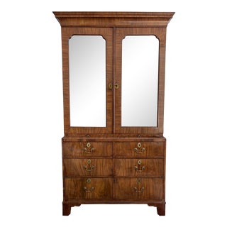 Antique British Colonial Linen Press For Sale