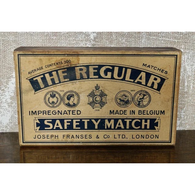 Large Antique Advertising Matchbox, 1908 For Sale - Image 3 of 5