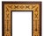 Vintage Hudson River Inlay beveled Mirror, inspired by Native Navajo pictorial Yei rug. Yei Chai showing the masked...