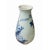Asian Peony Flower Painter Prosperity and Wealth Blue and White Porcelain Tall Vase For Sale - Image 4 of 7