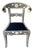 Early 20th Century Set of 4 Anglo-Indian style, bone inlay, ram's head dining chairs For Sale