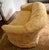 Vintage Sherrill Yellow Gold Foral Damask Tufted Sofa With Tuxedo Skirt & Throw Pillows For Sale In Chicago - Image 6 of 11