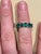 35 Pointer Each 4.5 Carat Emerald Anniversary Eternity Band / Ring in Platinum For Sale - Image 4 of 8