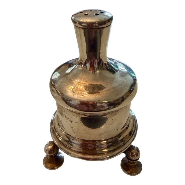 Early Vintage Silver Plate Pepper Mill, Made in France For Sale
