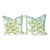 Pair of Vintage Dandelion Print Pillows For Sale
