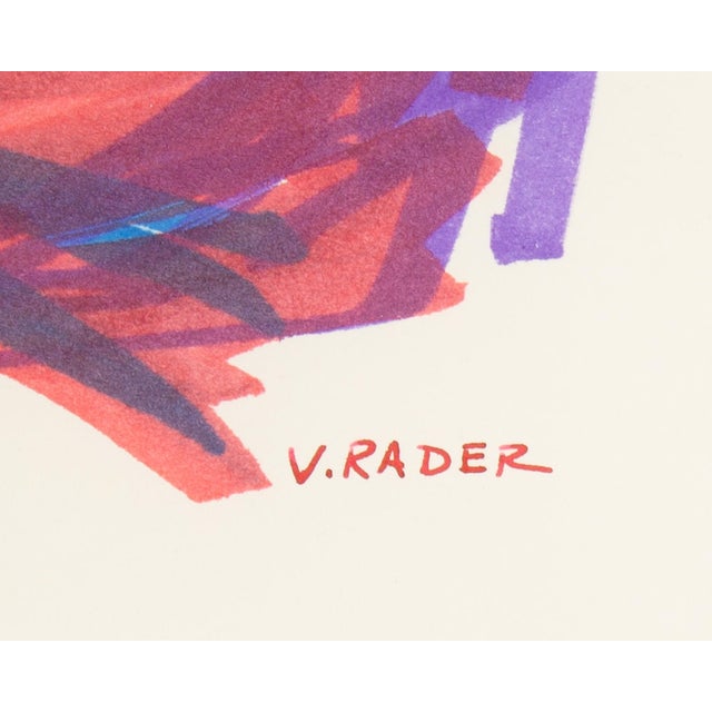 Abstract Marker Drawing by Vern Rader For Sale - Image 4 of 6