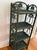 Vintage Green Wicker Shelf With Four Tiers For Sale - Image 4 of 10