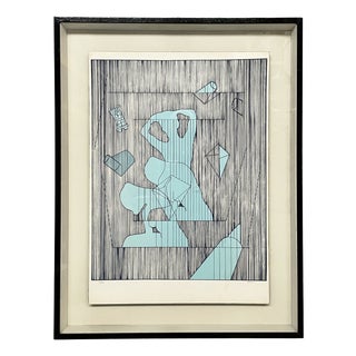 Unknown, Modern Abstract, 1980s, Silkscreen on Paper For Sale