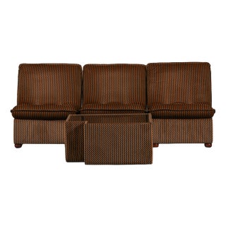 Vintage Modular Sofa and Table Set, Italy, 1970s, Set of 3 For Sale
