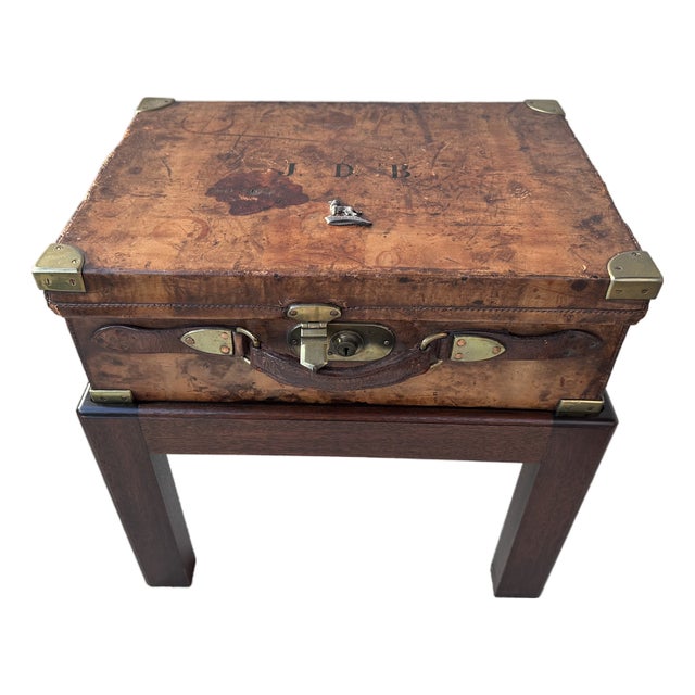 Early 20th Century John Rigby & Co Leather Cartridge Magazine on a Stand For Sale