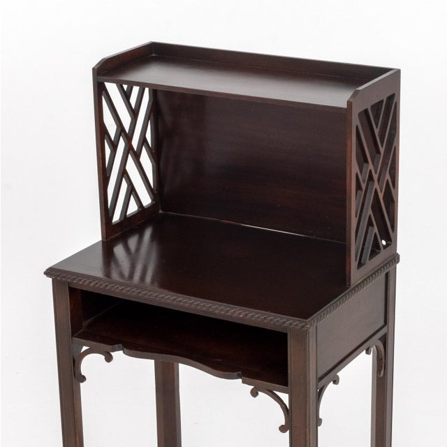 Chinese Chippendale Style Mahogany Desk For Sale - Image 4 of 8