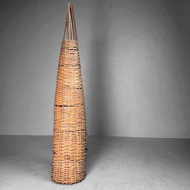 Japanese Decorative Bamboo Object, 1960s For Sale - Image 6 of 8