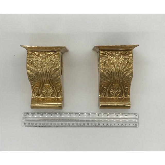 Vintage Drapery Rod Holders Corbel Brackets A Pair Chairish