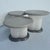 Mid-Century Modern Frosted Lucite and Stone Nesting Tables - Set of 3 For Sale - Image 3 of 11