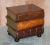 Lovely pair of Scholars Library stack of books side tables with drawers A very good looking and decorative pair of side...