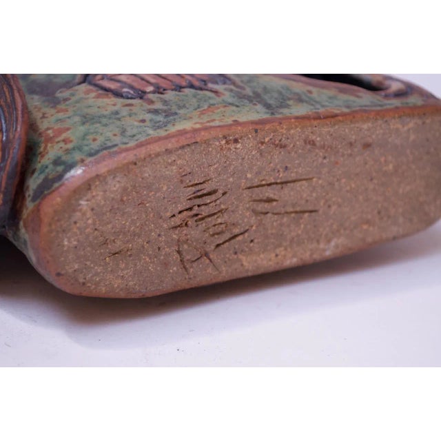 1974 Studio Stoneware Floral Vase by Pollack For Sale - Image 12 of 13