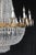 Metal Mid 20th Century Large Scale Empire Crystal & Brass Basket Chandelier For Sale - Image 7 of 15