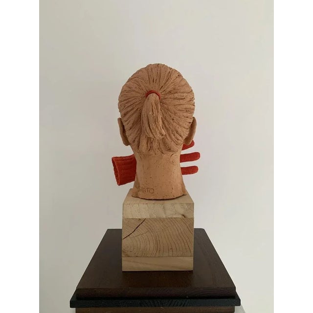 Early 21st Century Santo Allego, L'urlo (Femminicidio), Partially Painted Terracotta, 2014 For Sale - Image 5 of 9