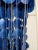 1960s Mid-Century Modern Verner Panton Style Blue Capiz Shell Chandelier For Sale - Image 5 of 6