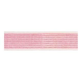 SAMPLE - Schumacher x Molly Mahon Stripe & Dot Hand Block Trim In Pink For Sale