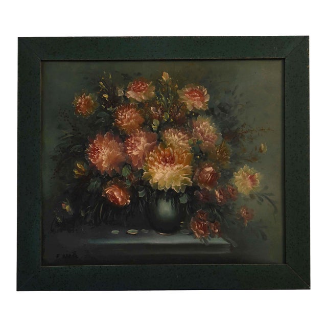 1990s Autumnal Abundance Oil on Canvas For Sale