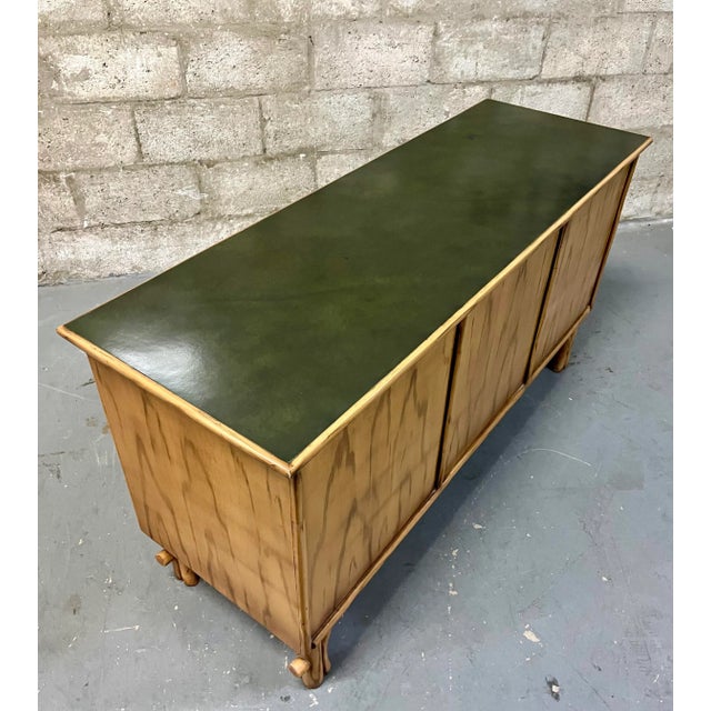 1960s Chinoiserie Inspired Rattan Sideboard in the Adrien Audoux & Frida Minet Style. For Sale - Image 9 of 12
