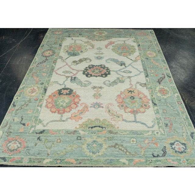 Turkish Oushak Rug 5' x 7'4" #20313 Explore a curated collection of hallway runners, wool rugs, and handmade masterpieces...