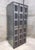 A Vintage Industrial Perforated Metal Lockers For Sale - Image 4 of 6