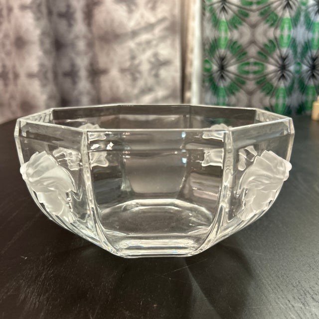 2010s Versace by Rosenthal Crystal Medusa Faceted Bowl For Sale - Image 5 of 12