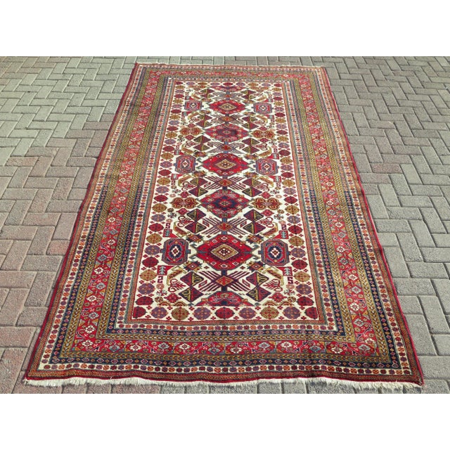 1960s Classical Turkish Handmade Oriental Carpet Area Rug For Sale - Image 11 of 11