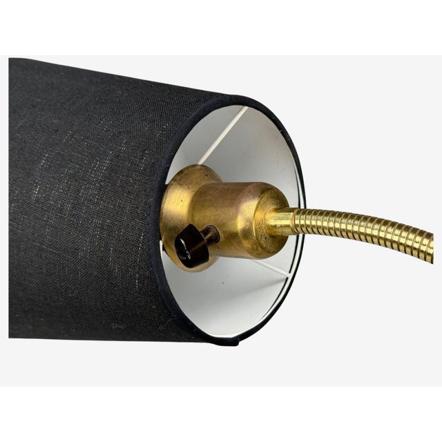 Ajh, Swedish Modern, Adjustable Floor Lamp, Metal, Brass, Sweden, 1950s For Sale - Image 12 of 15