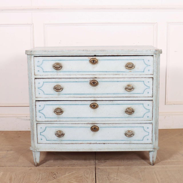 Dutch Painted Commode in Oak For Sale - Image 13 of 13