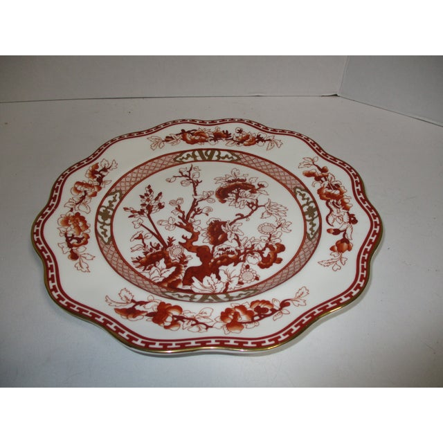1970s 1970s Coalport "Indian Tree Coral" Scalloped Dinner Plate For Sale - Image 5 of 6