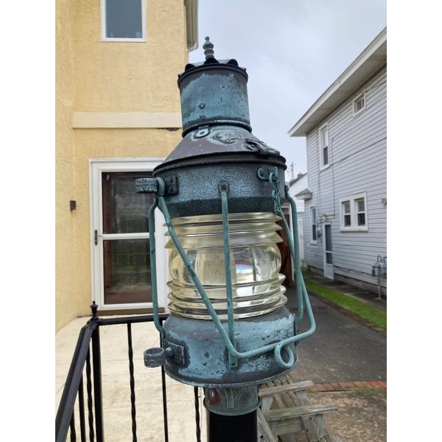 Antique Nautical Lamp Post For Sale - Image 4 of 8