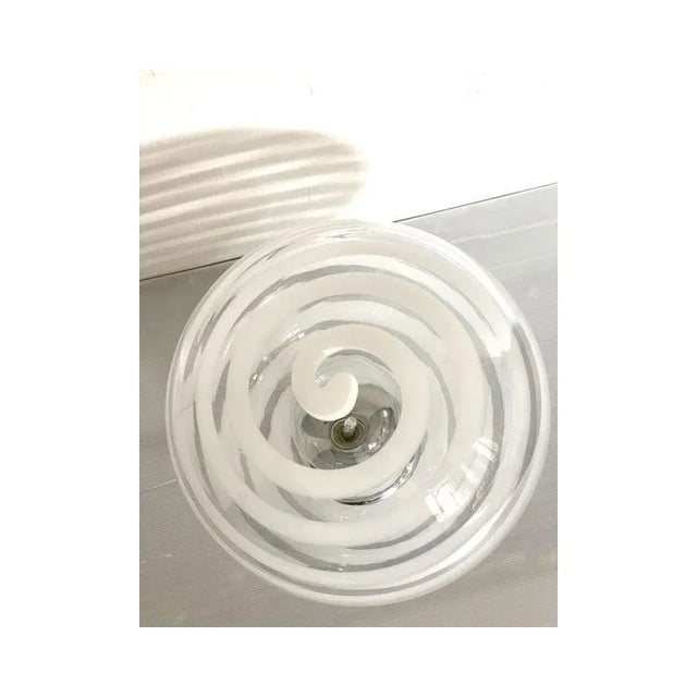 Murano White Murano Glass Table Lamp by Simoeng For Sale - Image 10 of 12