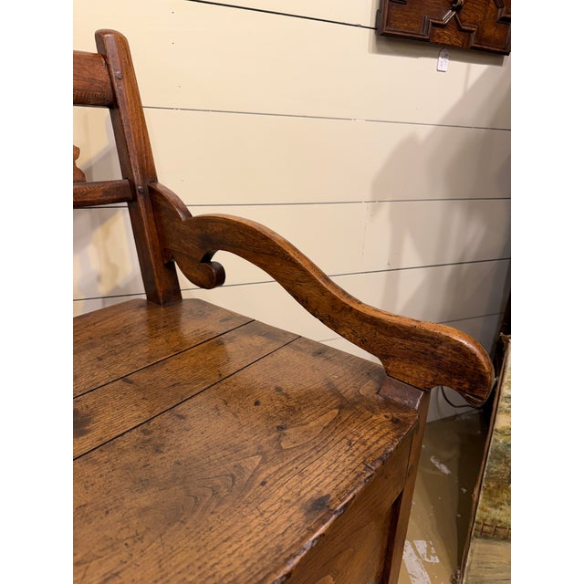 French 19th Century French Chimney Bench "Banc De Chimney" For Sale - Image 3 of 14