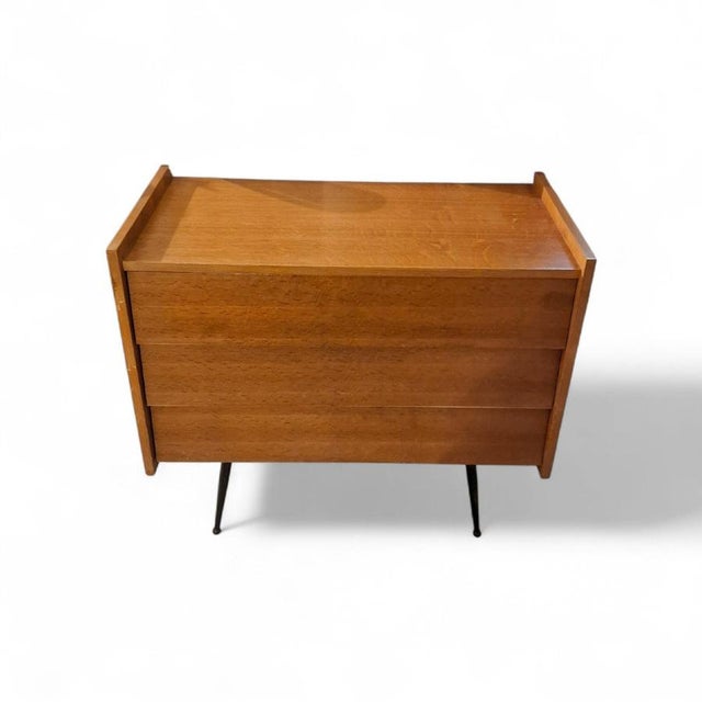 Brown Chest of Drawers, 1950s For Sale - Image 8 of 8