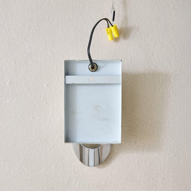 Italian Postmodern Chrome Sconce by Oscar Torlasco for Stilkronen, 1970s For Sale - Image 11 of 13