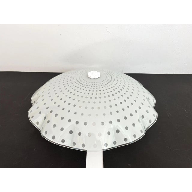 1950s Ruffled Polka Dot Flush Light For Sale - Image 11 of 16