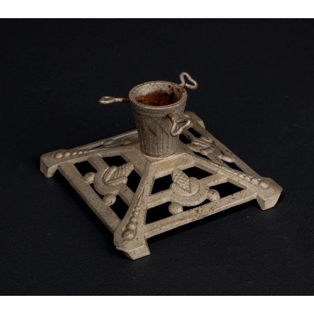 Art Nouveau Cast Iron Christmas Tree Stand, 1920s For Sale - Image 6 of 16