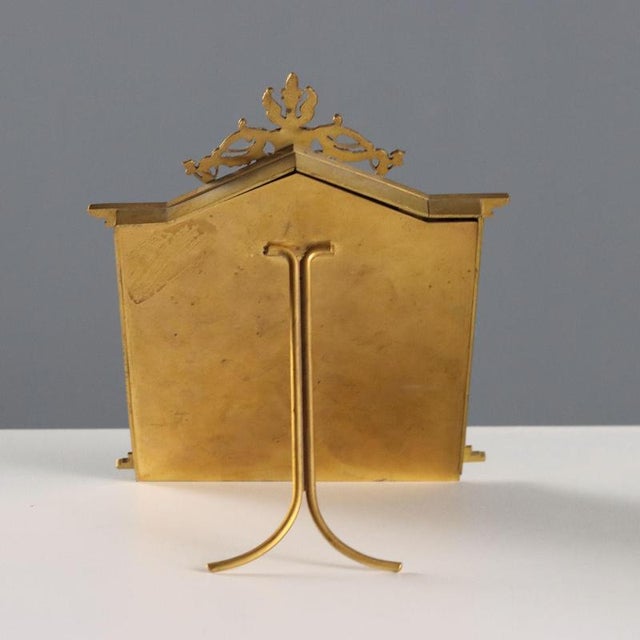 Chiseled and Gilded Bronze Photo Frame For Sale - Image 6 of 7