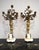 French 19Th Century Louis XVI Style Gilt and Bronze Mounted Cherub Candelabras on White Marble Stands For Sale - Image 10 of 17