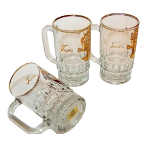 Vintage Artesania Tabuisa Mugs Set of 3 With Tumi Peruvian God Design
