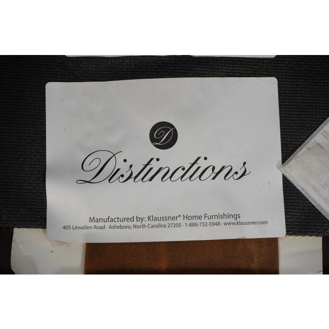 Pair High Quality Brown Leather Club Chairs For Sale - Image 10 of 12