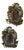 Swedish Brass Sconces with Mirror, Set of 2 For Sale
