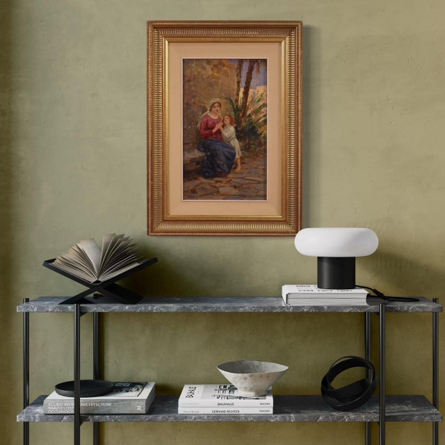 G. Grassis, Figurative Scene, 20th Century, Oil Painting, Framed For Sale - Image 7 of 16