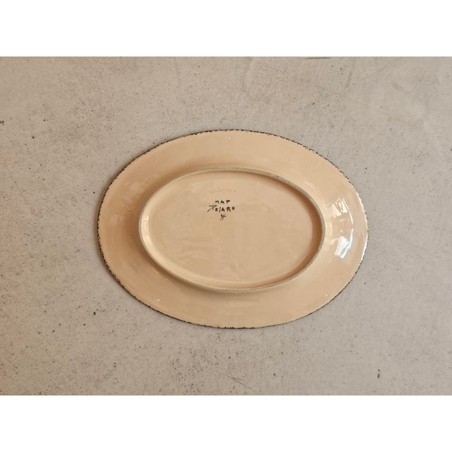 Vintage Italian Hand-Painted Fish Plates by Map Pesaro, 1950s Set of 6 For Sale - Image 10 of 11